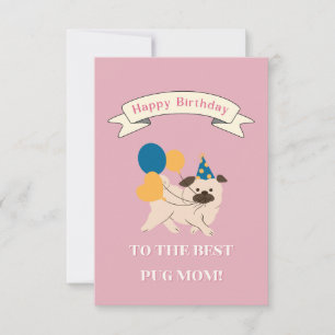 Carte De Remerciements Joyeux anniversaire à la Meilleure maman de chien!