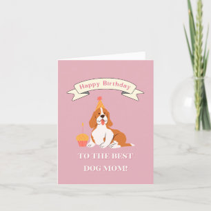 Carte De Remerciements Joyeux anniversaire à la Meilleure maman de chien!
