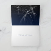 Carte De Remerciements Joyeux anniversaire abstrait design d'étoiles (Intérieur)