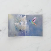 Carte De Remerciements Joyeux anniversaire belle Humming Bird (Intérieur)