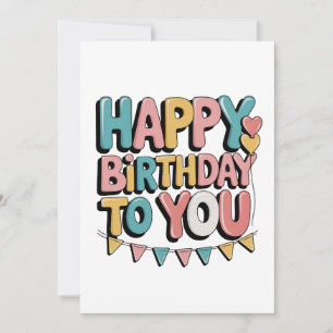 Carte De Remerciements Joyeux Anniversaire Bulles
