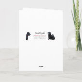 Carte De Remerciements Joyeux Anniversaire Chiots Labrador Noir de la Pla (Dos)