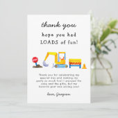 Carte De Remerciements Joyeux Anniversaire Construction Plein de Fun (Debout devant)