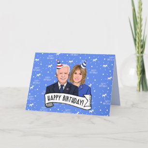 Carte De Remerciements Joyeux anniversaire de Joe et Jill Biden