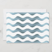 Carte De Remerciements Joyeux Anniversaire Garçon Vague Bleue Mignonne (Dos)