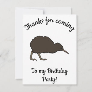 Carte De Remerciements Joyeux anniversaire kiwi oiseau tropical