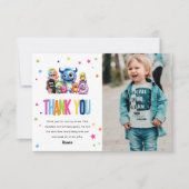 Carte De Remerciements Joyeux anniversaire notre petit monstre  (Devant)