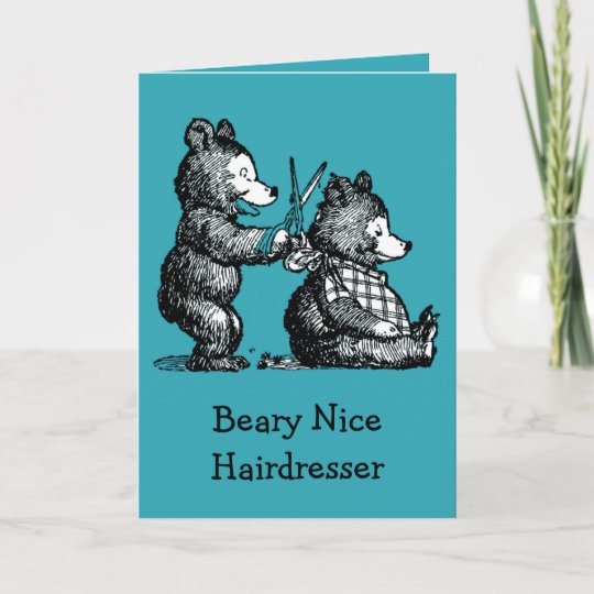Carte De Remerciements Joyeux Anniversaire Pour Le Coiffeur Zazzle Be