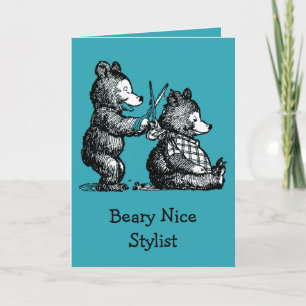Carte De Remerciements Joyeux anniversaire pour Stylist
