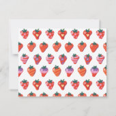 Carte De Remerciements Joyeux Anniversaire Spécial Fraise Berry (Dos)