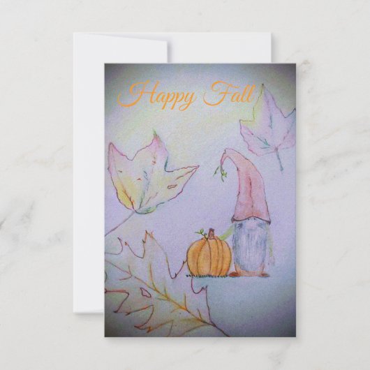 Carte De Remerciements Joyeux Automne (Devant)