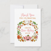 Carte De Remerciements Joyeux Boo-thday Pink Party (Devant)