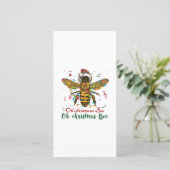 Carte De Remerciements Joyeux cadeau d'abeilles de Noël (Debout devant)