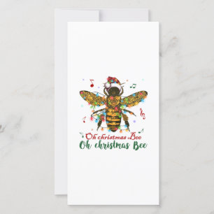 Carte De Remerciements Joyeux cadeau d'abeilles de Noël