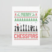 Carte De Remerciements Joyeux Chessmas Drôle échecs noël laide Sweat (Debout devant)
