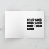 Carte De Remerciements Joyeux fils d'anniversaire en droit (Intérieur)