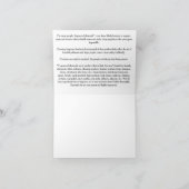 Carte De Remerciements Joyeux Hanouka ! (Intérieur)