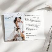 Carte De Remerciements Joyeux marié Calligraphie Mariage Noël