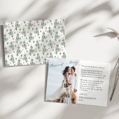 Carte De Remerciements Joyeux marié Calligraphie Mariage Noël