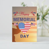 Carte De Remerciements Joyeux Memorial Day (Debout devant)