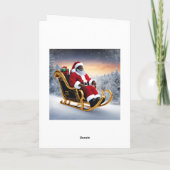 Carte De Remerciements Joyeux Noël (Dos)