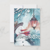 Carte De Remerciements Joyeux Noël (Dos)