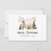 Carte De Remerciements Joyeux Noël Boho (Devant)