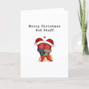 Carte De Remerciements Joyeux Noël Hot Stups Card