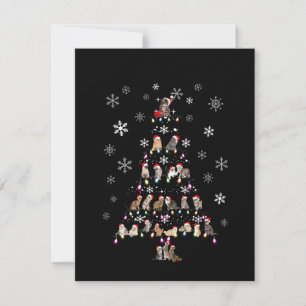 Carte De Remerciements Joyeux Noël   Joli sapin de Noël en chats