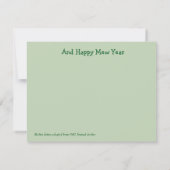 Carte De Remerciements Joyeux Noël Miaou (Dos)