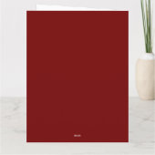 Carte De Remerciements Joyeux Noël Mod Retro (Dos)