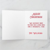 Carte De Remerciements Joyeux Noël Nutcracker Holiday (Intérieur)