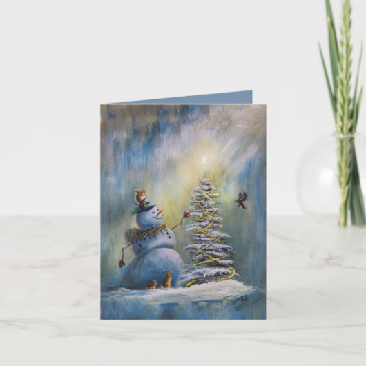 Carte De Remerciements Joyeux Noël Small (Devant)