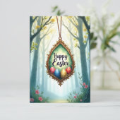 Carte De Remerciements Joyeux Pâques (Debout devant)