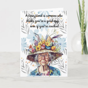 Carte De Remerciements Joyeux Pâques pour un ami. Granny Easter Card