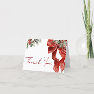 Carte De Remerciements Joyeux petit Baby shower de Noël