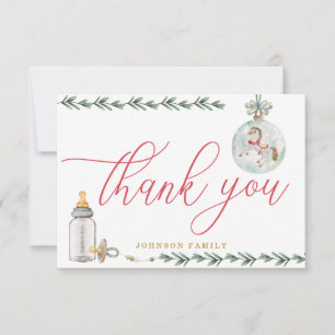Carte De Remerciements Joyeux petit Baby shower personnalisé