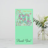 Carte De Remerciements Joyeux quatre-vingt-dixième anniversaire (Debout devant)