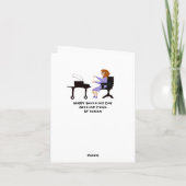 Carte De Remerciements Joyeux secrétaire Day (Dos)