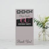 Carte De Remerciements Joyeux soixantième anniversaire (Debout devant)