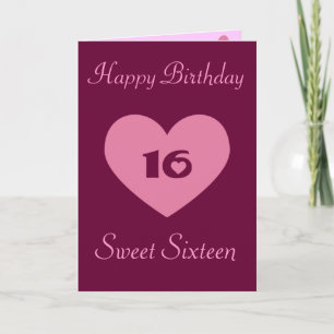 Carte De Remerciements Joyeux Sweet sixteen d'anniversaire