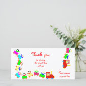 Carte De Remerciements Joyeux Train pour enfants (Debout devant)
