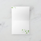 Carte De Remerciements Joyeux Trèfle (Intérieur)