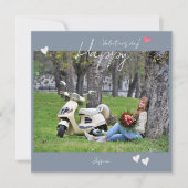 Carte De Remerciements Joyeux Valentin`s Day Modern Script photo (Devant)