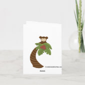 Carte De Remerciements Jungle Safari Baby shower animal neutre (Dos)