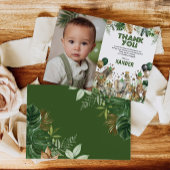 Carte De Remerciements Jungle Safari Party Animals Boy Birthday Photo