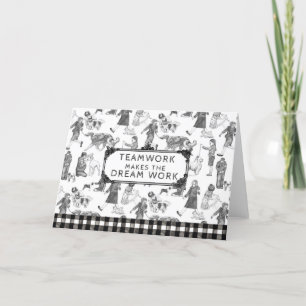 Carte De Remerciements JUNIOR Handlers Chien Show Black Toile