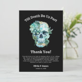 Carte De Remerciements Jusqu'à la mort faisons-nous partie Mariage d'Hall (Debout devant)