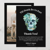 Carte De Remerciements Jusqu'à la mort faisons-nous partie Mariage d'Hall (Devant / Derrière)