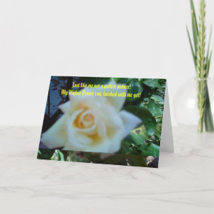 CARTE DE REMERCIEMENTS JUSTE COMME MOI !